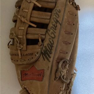 MacGregor Brown Leather Baseball Glove - Tan Vintage